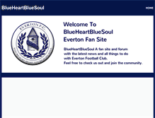 Tablet Screenshot of blueheartbluesoul.com